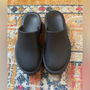 Jeffery Campbell Bae Platform Mules in Black - Size 8